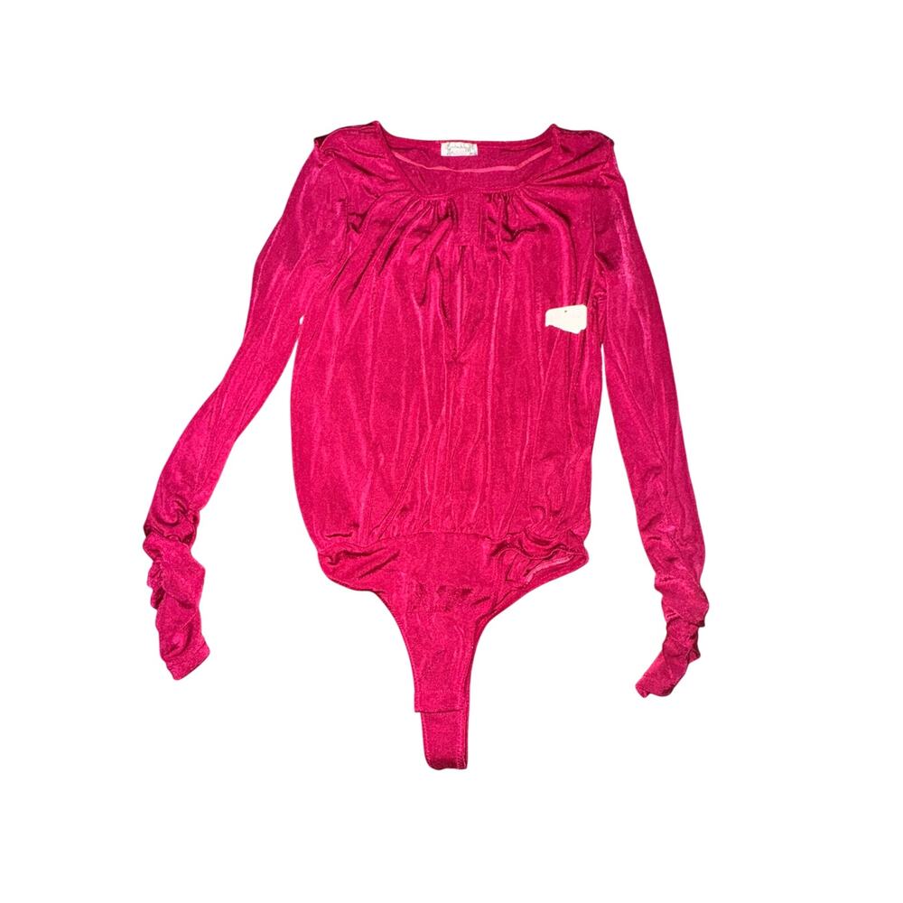 Intimately Free People Kaya Keyhole Bodysuit Women's Size XS Rose Hypnotic NWT